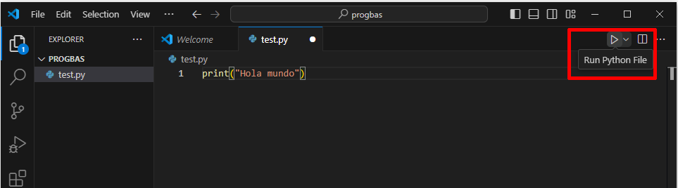 Ejecutando un script