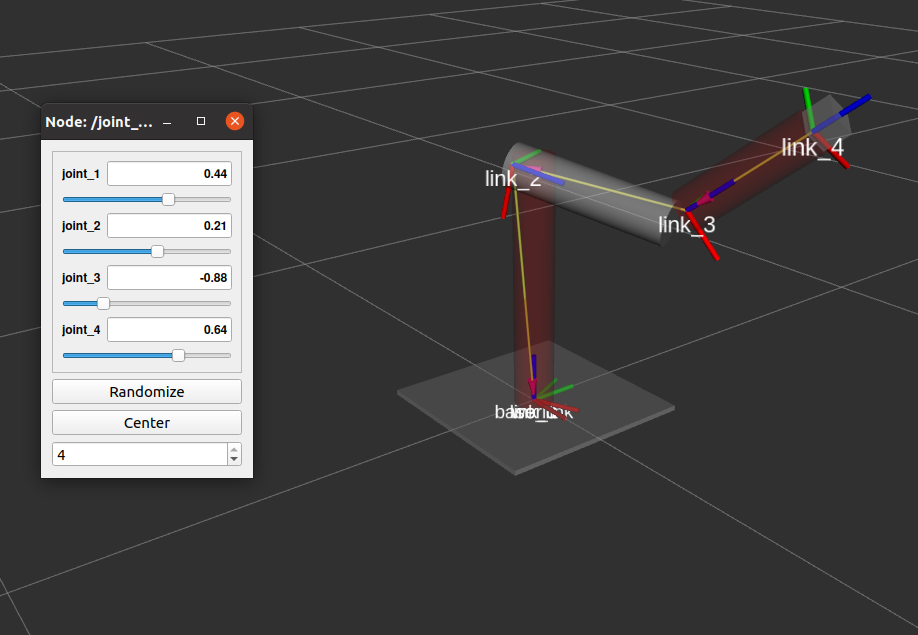 URDF Model on RVIZ